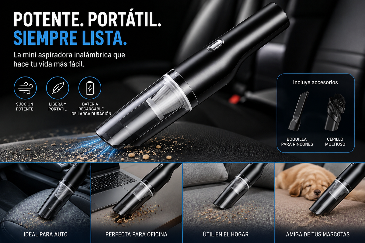 Mini aspiradora portable